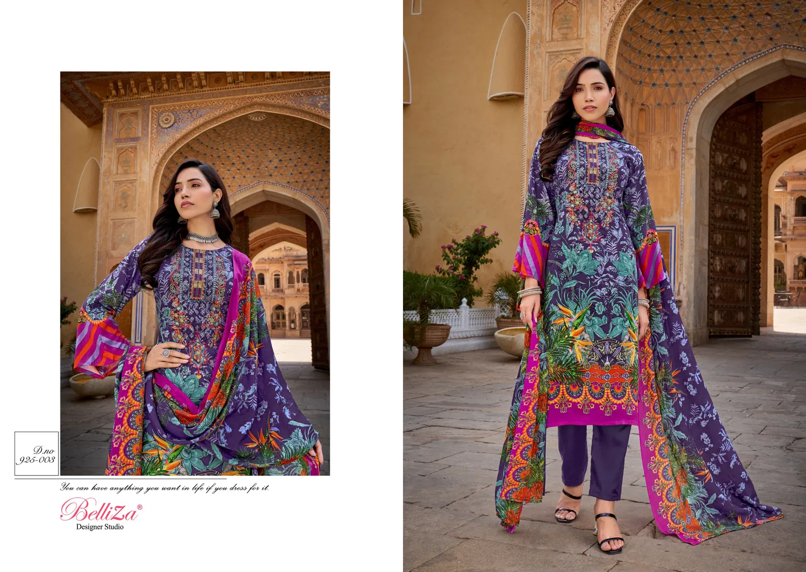 Riwayat By Belliza Viscose Rayon Digital Printed Dress Material Wholesale Price In Surat
